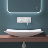 glasvilla Waschbecken Aufsatzwaschbecken, Keramik,weiß mit Nano-Beschichtung Brüssel5096