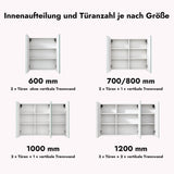 glasvilla Spiegelschrank mit Spielgeltüren Badezimmerschrank Hängeschrank Badezimmerspiegel Spiegelschrank-02