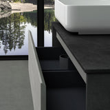 glasvilla Badmöbel-Set Waschbeckenunterschrank mit 2-Schubladen inkl. Waschbecken Normal