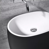 glasvilla Design Standwaschbecken freistehend Col32 aus Mineralguss Waschtisch Standwaschbecken