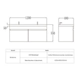glasvilla Badmöbel Set Badezimmermöbel mit Mineralguss Waschbecken Waschtisch Botanica