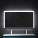 glasvilla Wandspiegel Badezimmer Spiegel LED Bad-Spiegel mit Touchschalter, Beschlagfrei durch Antifog-Schicht LED-Spiegel02