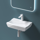 glasvilla Waschbecken Aufsatzwaschbecken,weiß Brüssel152B aus Keramik,mit Nano-Beschichtung