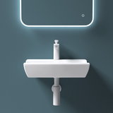 glasvilla Waschbecken Aufsatzwaschbecken,weiß Brüssel152B aus Keramik,mit Nano-Beschichtung