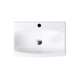 glasvilla Waschbecken Aufsatzwaschbecken,weiß Brüssel152B aus Keramik,mit Nano-Beschichtung