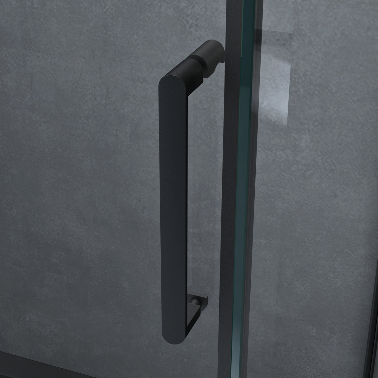 glasvilla Duschkabine mit Schiebetür Duschabtrennung 8mm ESG-Sicherheitsglas Nano-Beschichtung Hebe-Senk-Mechanismus Rav19 Schwarz