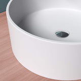 glasvilla 40x40x15cm Waschbecken rund Col804 Aufsatzwaschbecken ohne Hahnloch und Überlauf.. Col804 Moderne Optik- höchste Funktionalität