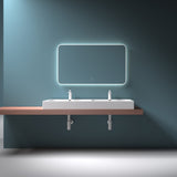 glasvilla Doppelwaschbecken Aufsatzwaschbecken Hängewaschbecken Waschbecken mineralguss Waschplatz Waschtisch Col830