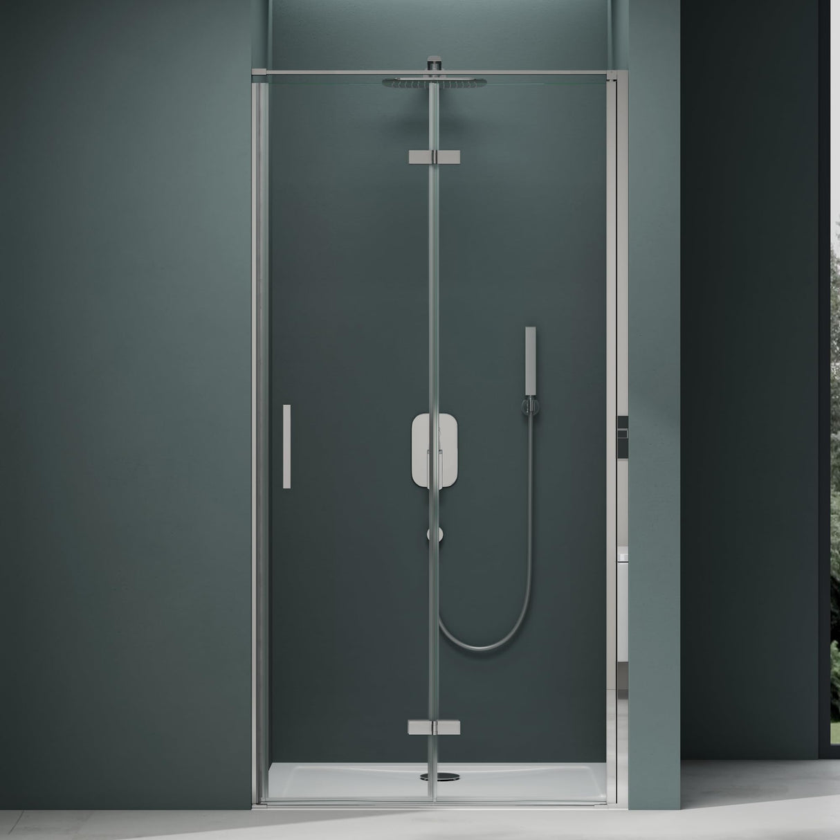 glasvilla Duschtür Nischentür dusche Duschabtrennung Duschkabine Duschwand 8mm Klarglas ESG-Sicherheitsglas mit Nanobeschichtung Teramo37K