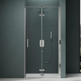 glasvilla Duschtür Nischentür dusche Duschabtrennung Duschkabine Duschwand 8mm Klarglas ESG-Sicherheitsglas mit Nanobeschichtung Teramo37K