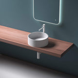 glasvilla 40x40x15cm Waschbecken rund Col804 Aufsatzwaschbecken ohne Hahnloch und Überlauf.. Col804 Moderne Optik- höchste Funktionalität