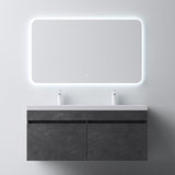 glasvilla Badmöbel Set Badezimmermöbel mit Mineralguss Waschbecken Waschtisch Botanica