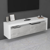 glasvilla Fernsehschrank TV Schrank Lowboard Hängeschrank 2 Türen mit Soft-Close Fernsehtisch für Wohnzimmer BTH: 160x40x46 cm Fernsehschrank01