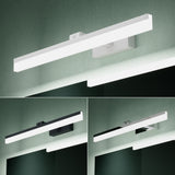 glasvilla Spiegelleuchte 40cm LED Badlampe | Spiegellampe, 6000K Badezimmer Lampe | 180° Drehbar 9W Luxaris