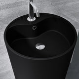 glasvilla Design Standwaschbecken aus Mineralguss Waschbecken Standwaschtisch Waschtisch Waschplatz Col35