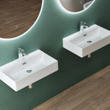 glasvilla Waschbecken keramik Aufsatzwaschbecken Hängewaschbecken Waschtisch mit Nano-Bechichtung Brüssel206