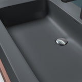 glasvilla Doppelwaschbecken Aufsatzwaschbecken Hängewaschbecken Waschbecken mineralguss Waschplatz Waschtisch Col830