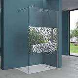 glasvilla Duschwand für Dusche Duschabtrennung Walk-In ESG-Sicherheitsglas 10mm NANO Glas BRAM1&3 Bremen2BL