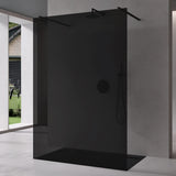 glasvilla Duschwand Duschabtrennung 2 Haltestange für Walk-In Dusche 10mm ESG-Sicherheitsglas mit Nanobeschichtung Rechteckiger Stabilisator Bremen02+2