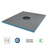 glasvilla Duschelement Duschboard befliesbar Duschelemente mit rinne Duschtasse bodeneben Gefälleplatte XPS