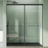 glasvilla Duschtür Nischentür dusche mit Doppelschiebetür Duschakbine Duschabtrennung, 8mm Sicherheitsglas mit Nanobeschichtung, Soft-Close-System Teramo67K