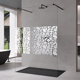 glasvilla Duschwand Duschabtrennung 2 Haltestange für Walk-In Dusche 10mm ESG-Sicherheitsglas mit Nanobeschichtung Rechteckiger Stabilisator Bremen02+2