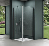 glasvilla Duschkabine Hebe-Senk-Mechanismus 8mm Klarglas ESG-Sicherheitsglas Nano-Beschichtung Rav36-Plus