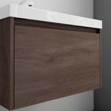 glasvilla Badmöbelset Badezimmermöbel Waschbeckenunterschrank mit Waschschbecken aus Mineralguss Salerno