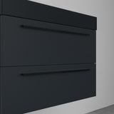 glasvilla Badmöbel-Set Waschbeckenunterschrank Waschtisch mit Unterschrank inkl. Mineralguss-Waschbecken in Anthrazit Quadratto