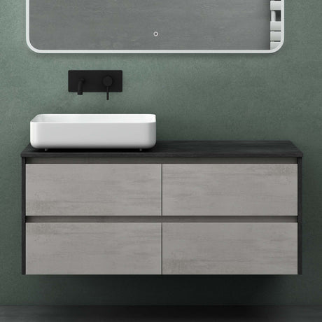 glasvilla Badmöbel-Set Waschbeckenunterschrank mit 2-Schubladen inkl. Waschbecken Normal