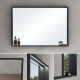 glasvilla Spiegelschrank Bad mit Beleuchtung Badezimmerschrank Hängeschrank Badezimmerspiegel Spiegelschrank-01