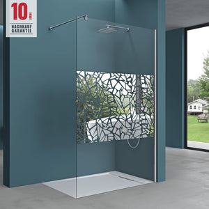 Paroi de douche Glasvilla pour douche à l'italienne, en verre trempé de sécurité de 10 mm, verre NANO, BRAM1&amp;3 Bremen2BL