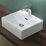 glasvilla Waschbecken keramik Aufsatzwaschbecken Hängewaschbecken Waschtisch mit Nano-Bechichtung Brüssel206