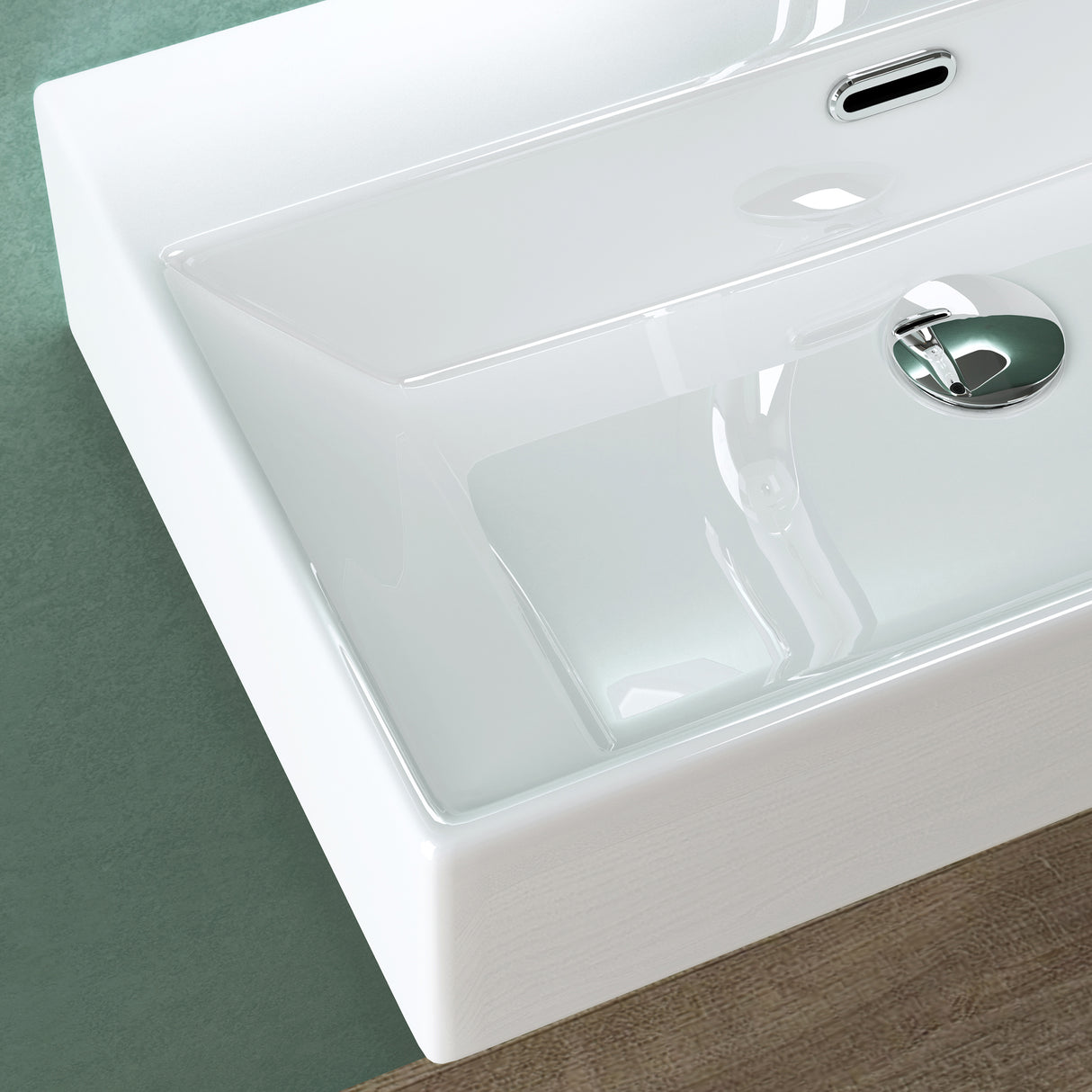 glasvilla Waschbecken keramik Aufsatzwaschbecken Hängewaschbecken Waschtisch mit Nano-Bechichtung Brüssel206