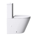 glasvilla Stand-WC Toilette Stand Toilette aus Keramik Spülrandloses WC bodenstehenden Toiletten