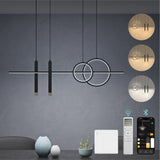 glasvilla Pendelleuchte 100cm LED Hängelampe Linear design 3000K/4200K/6000K Verstellbares Kabel 30W Hängeleuchte Alivetta2256