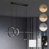 glasvilla Pendelleuchte 100cm LED Hängelampe Linear design 3000K/4200K/6000K Verstellbares Kabel 30W Hängeleuchte Alivetta2256