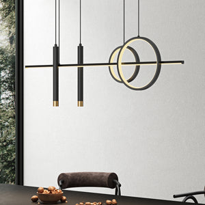 glasvilla Suspension 100cm LED Luminaire suspendu Design linéaire 3000K/4200K/6000K Câble réglable 30W Suspension Alivetta2256