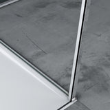 glasvilla Duschkabine U-Form Dusche Duschabtrennung 8mm ESG-Sicherheitsglas Klarglas mit Nano-Beschichtung Ravenna36UK