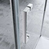 glasvilla Duschkabine U-Form Dusche Duschabtrennung 8mm ESG-Sicherheitsglas Klarglas mit Nano-Beschichtung Ravenna36UK