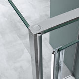 glasvilla Duschkabine U-Form Dusche Duschabtrennung 8mm ESG-Sicherheitsglas Klarglas mit Nano-Beschichtung Ravenna36UK