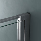 glasvilla Duschkabine U-Form Dusche Duschabtrennung 8mm ESG-Sicherheitsglas Klarglas mit Nano-Beschichtung Ravenna36UK