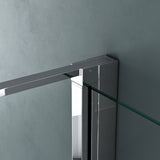 glasvilla Duschkabine U-Form Dusche Duschabtrennung 8mm ESG-Sicherheitsglas Klarglas mit Nano-Beschichtung Ravenna36UK