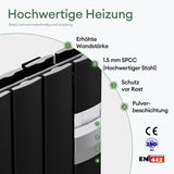 glasvilla Badheizkörper flach Mittelanschluss und Seitenanschluss Paneelheizkörper Badheizung Einlagig aus Stahl FV