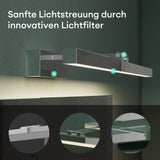 glasvilla Spiegelleuchte  LED Badlampe | Spiegellampe, 4000K Badezimmer Lampe | 180° Drehbar  9W Strahlenschön