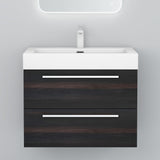 glasvilla Badmöbel-Set Waschbeckenunterschrank Waschtisch mit Unterschrank inkl. Mineralguss-Waschbecken Quadratto