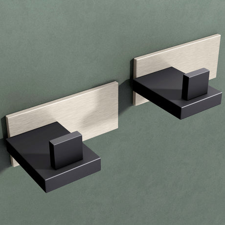 glasvilla Kleiderhaken Wandgarderobe Wandhaken aus Edelstahl Garderobenleiste Garderobenhaken Stalo-06+Stalo-07