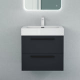 glasvilla Badmöbel-Set Waschbeckenunterschrank Waschtisch mit Unterschrank inkl. Mineralguss-Waschbecken Quadratto