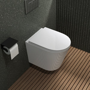 Glasvilla Design WC Suspendido Sin Borde Aachen108 – Cerámica Exclusiva con Cierre Soft-Close