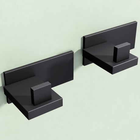 glasvilla Kleiderhaken Wandgarderobe Wandhaken aus Edelstahl Garderobenleiste Garderobenhaken Stalo-06+Stalo-07